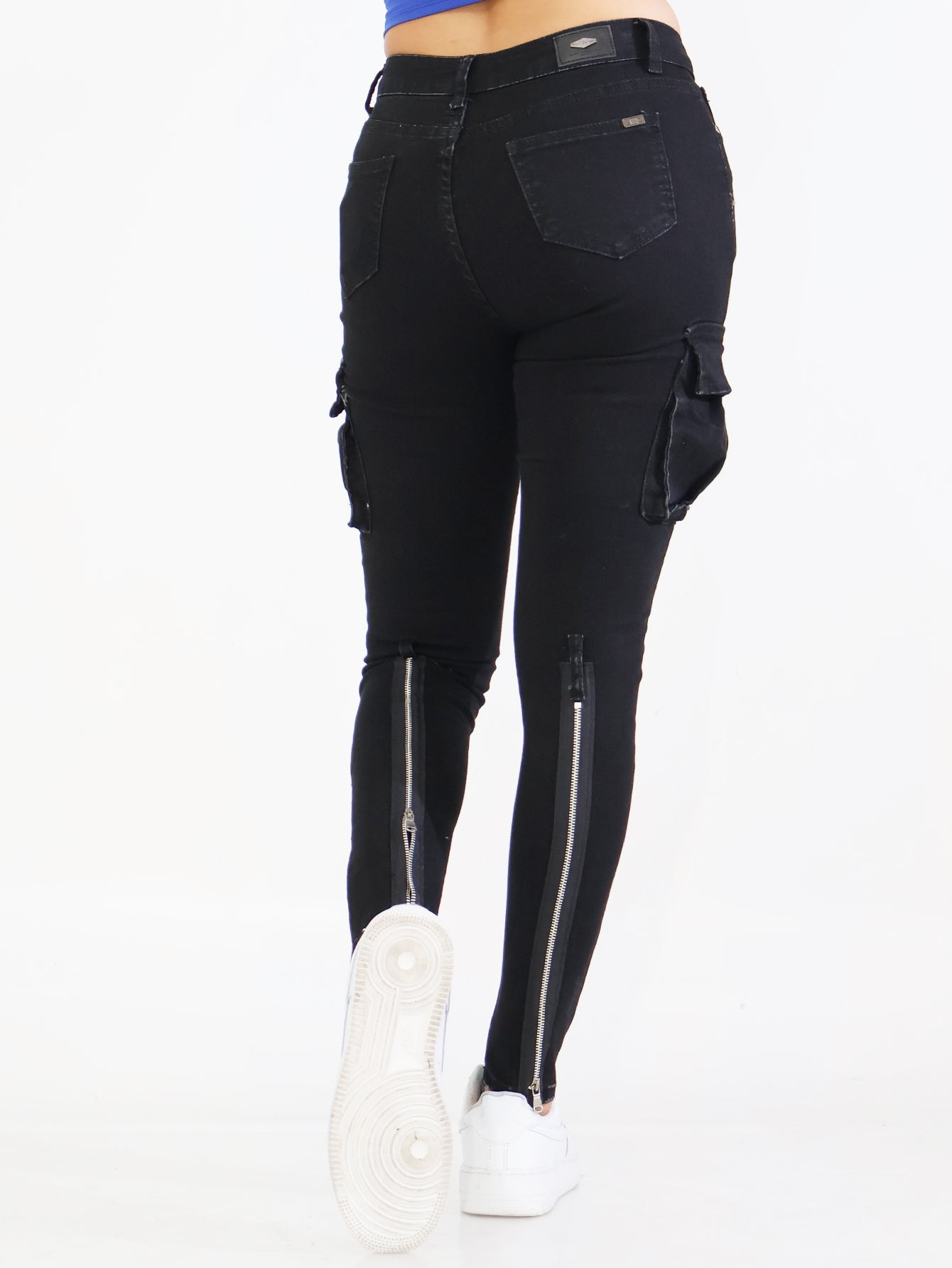 Pantalones Vaqueros Ajustados para Mujer - Casual con Bolsillos y Zippers Únicos